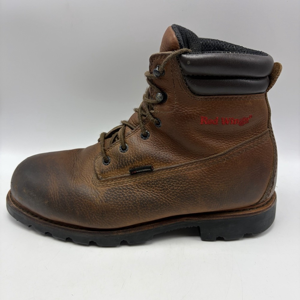 Vtg Red Wing Boots Mens 10 Brown 1261 Waterproof Insulated Soft Toe Vibram